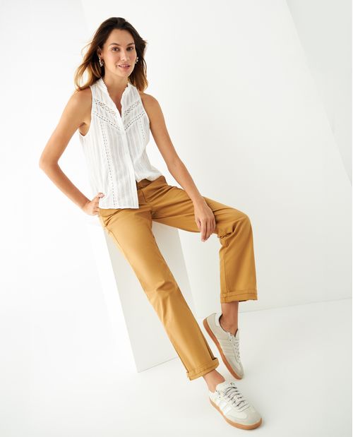 Pantalón recto para mujer