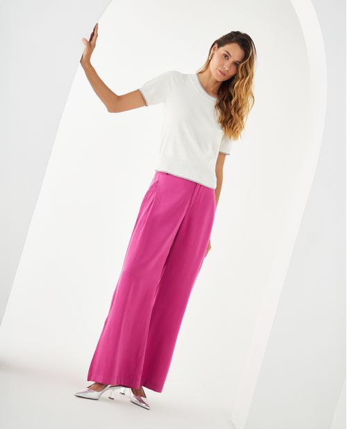 Pantalón amplio con bolsillos para mujer