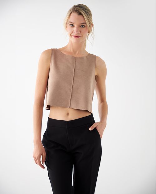 Camisa cropped para mujer