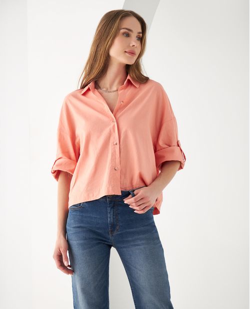 Camisa de manga Largo graduable para mujer