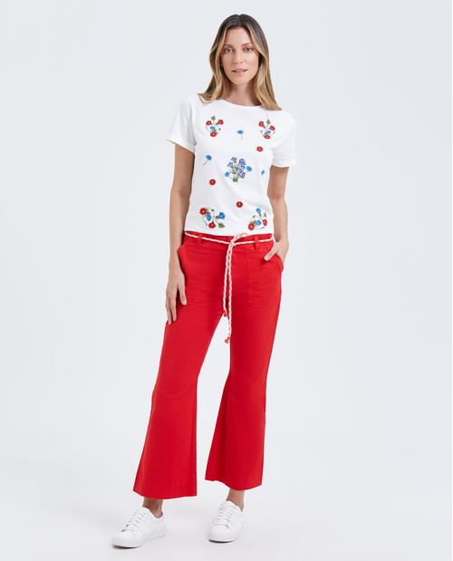 Pantalón tipo chino para mujer