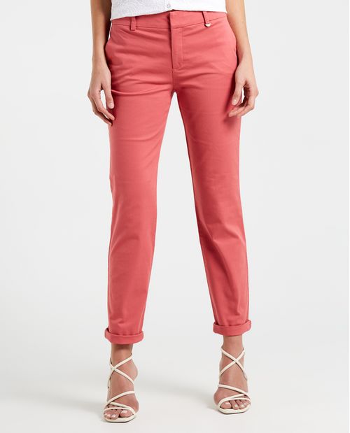 Pantalón con bolsillos diagonales para mujer