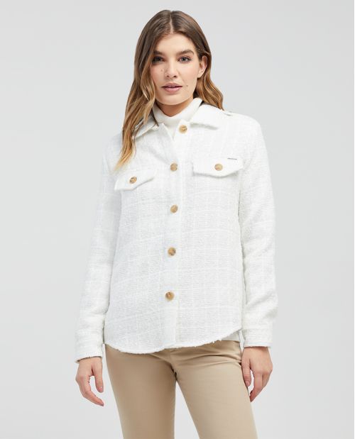 Chaqueta tejida para mujer