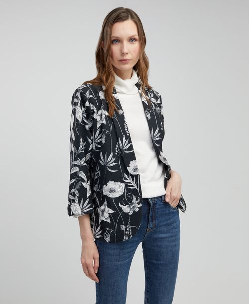 Blazer con estampado floral