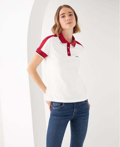 Camiseta tipo polo para mujer