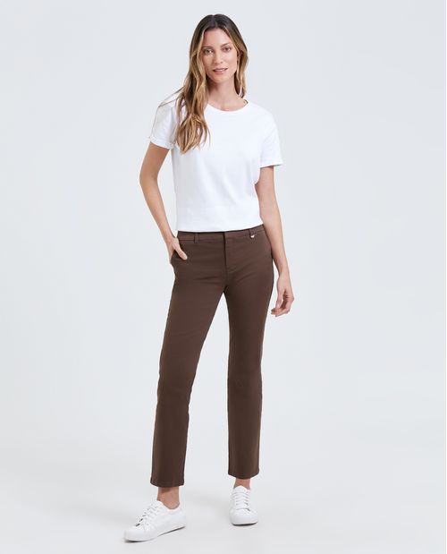 Pantalón para mujer estilo chino Recto