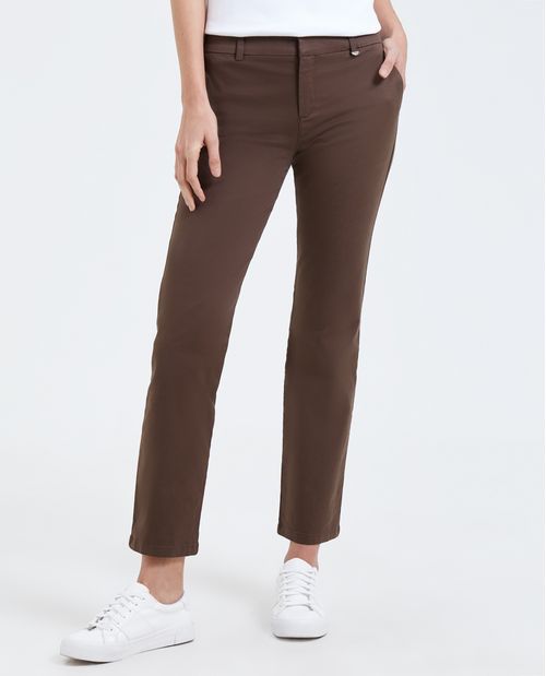 Pantalón para mujer estilo chino Recto