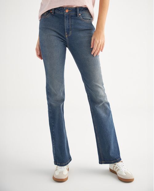 Jean Bootcut tono oscuro para mujer