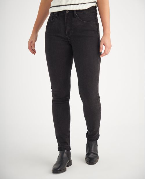 Jean Skinny en black denim para mujer