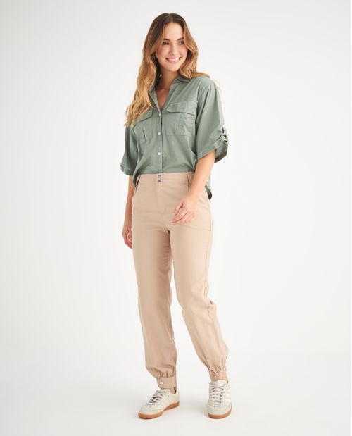 Pantalón de diseño clásico para mujer