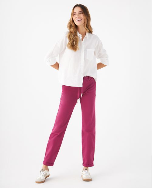 Pantalón tipo chino para mujer