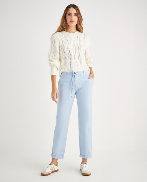 Pantalón tipo chino para mujer