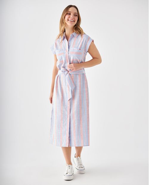 Vestido tipo camisa para mujer