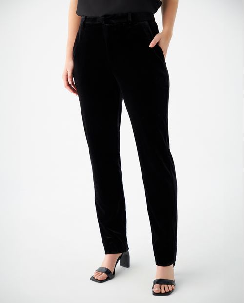 Pantalón tipo gamuza para mujer