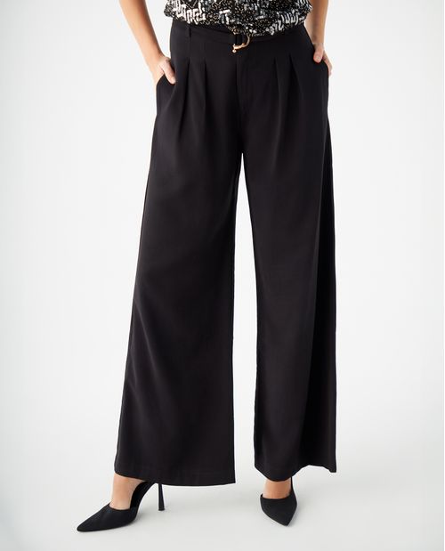 Pantalón con cinturón ajustable para mujer