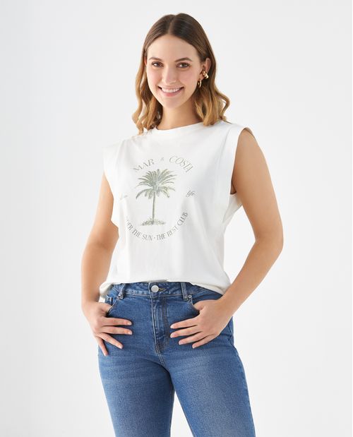 Camiseta manga corta para mujer