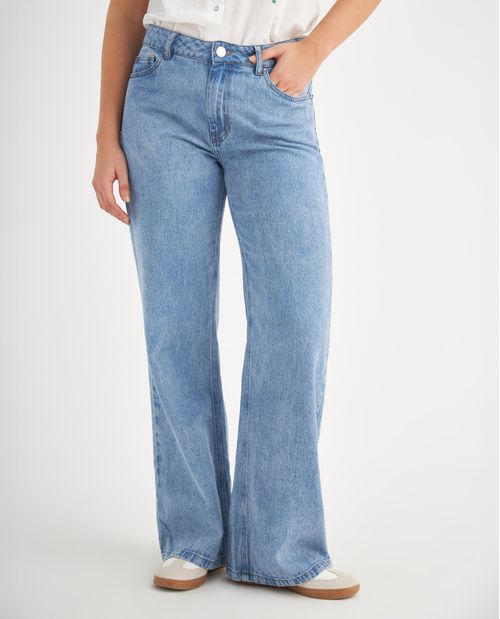 Jean Wide Leg cinco bolsillos para mujer