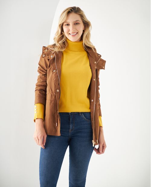 Chaqueta con capucha para mujer