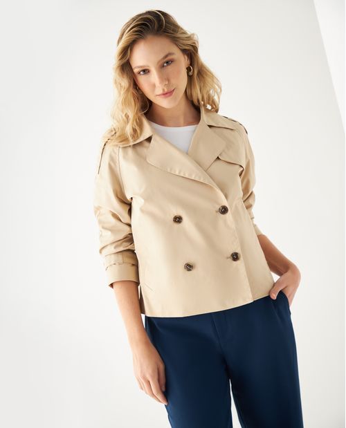 Chaqueta tipo Trench para mujer