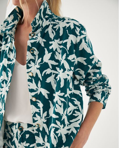 Chaqueta de flores para mujer