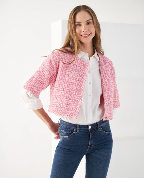 Chaqueta de diseño abierto para mujer