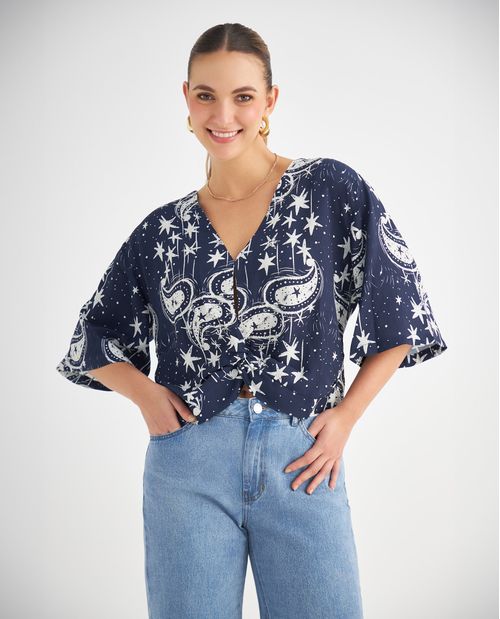 Camisa estampada para mujer