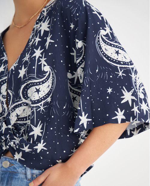 Camisa estampada para mujer