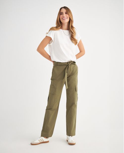 Pantalón tipo cargo para mujer