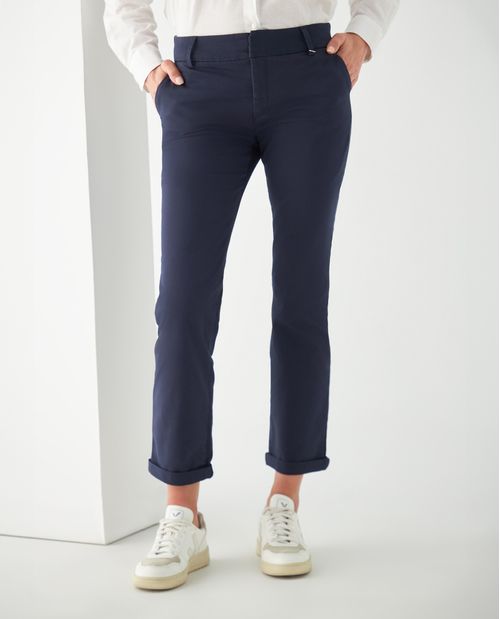 Pantalón para mujer estilo chino Recto