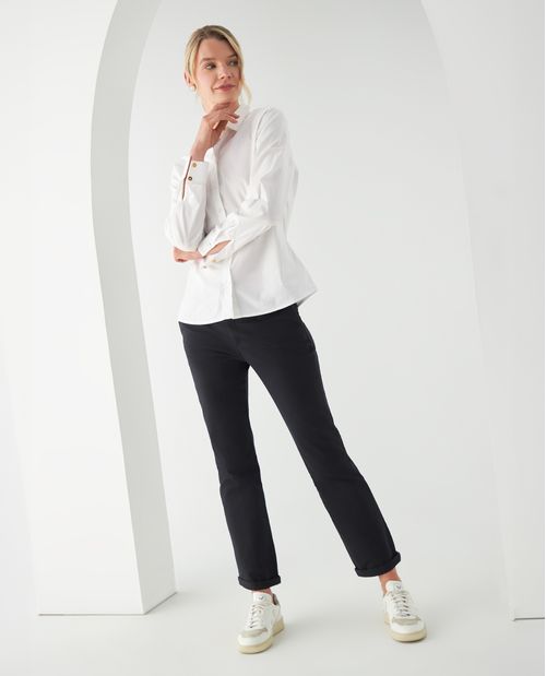 Pantalón para mujer estilo chino Recto