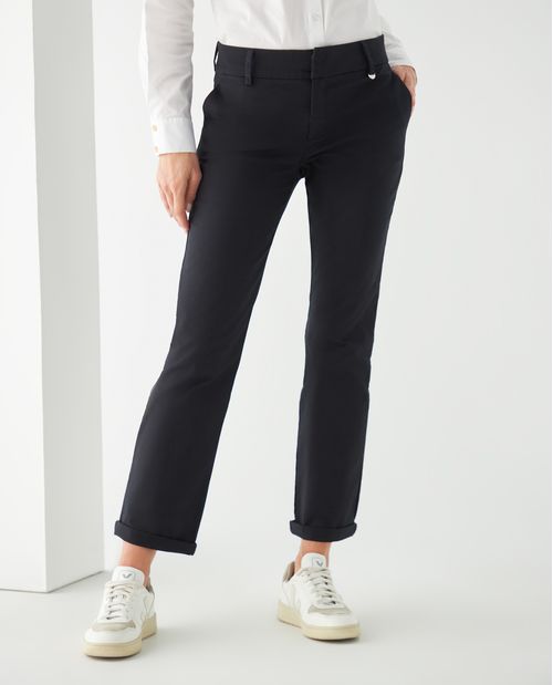 Pantalón para mujer estilo chino Recto