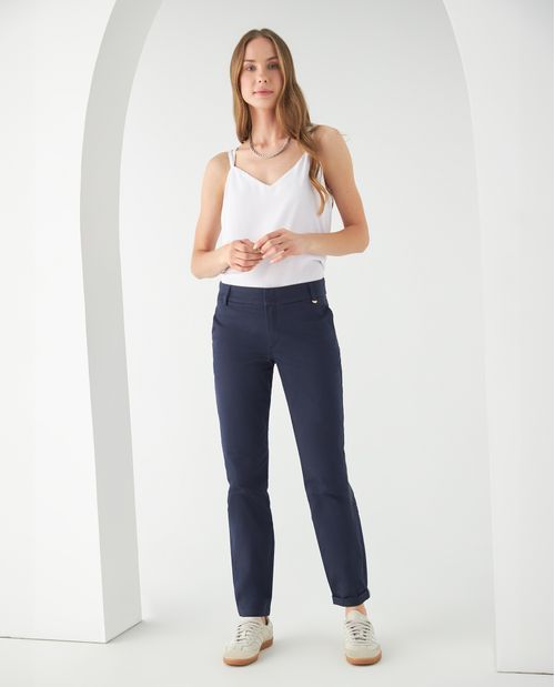 Pantalón para mujer estilo chino Skinnny