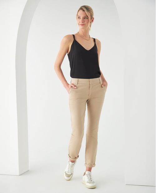 Pantalón para mujer estilo chino Skinnny