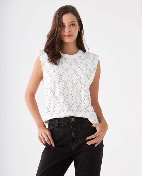 Camisa tipo chaleco para mujer