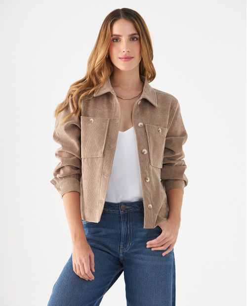 Chaqueta en corduroy para mujer