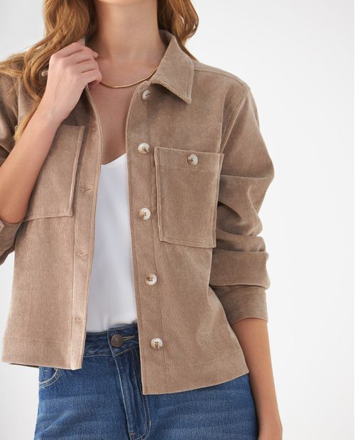 Chaqueta en corduroy para mujer