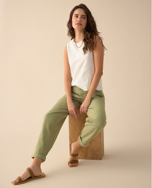 Pantalón Mom fit para mujer