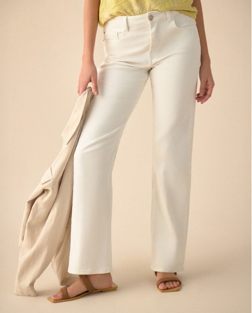 Jean Straight cinco bolsillos para mujer