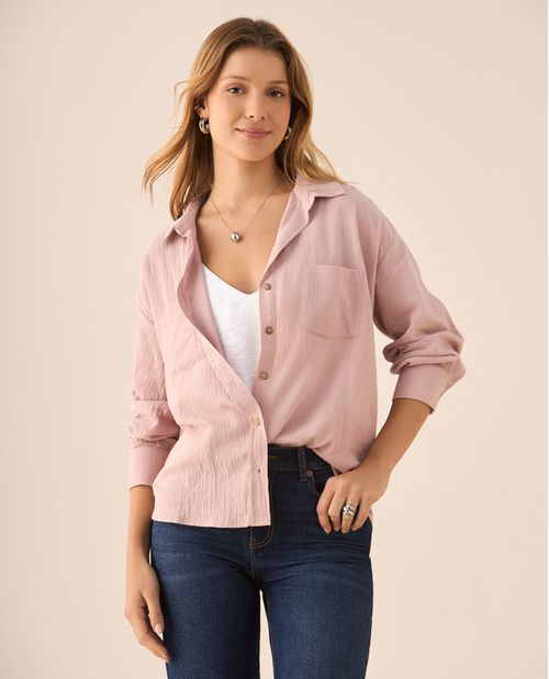 Camisa manga larga para mujer