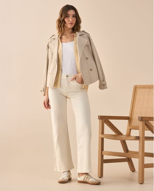 Jean Wide Leg de bota amplia para mujer