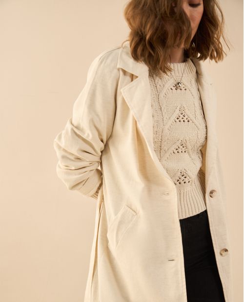 Chaqueta tipo abrigo para mujer