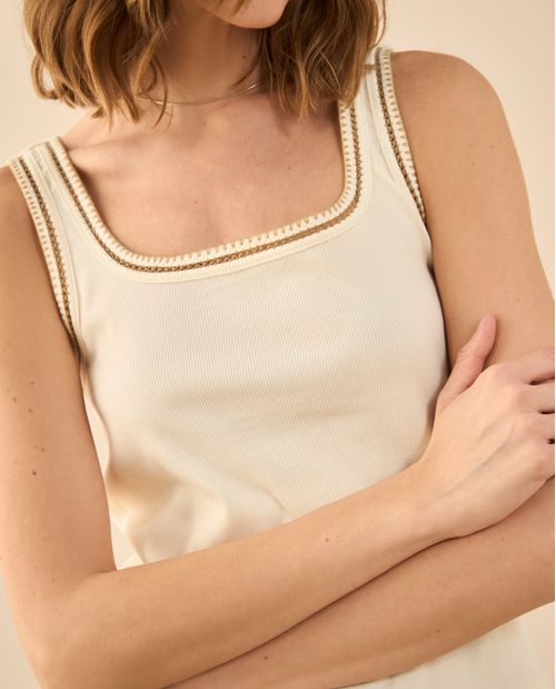 Camiseta de escote redondo para mujer