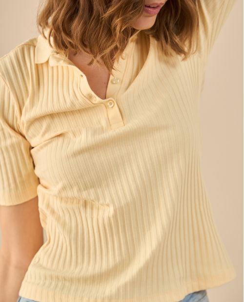 Camiseta tipo polo para mujer