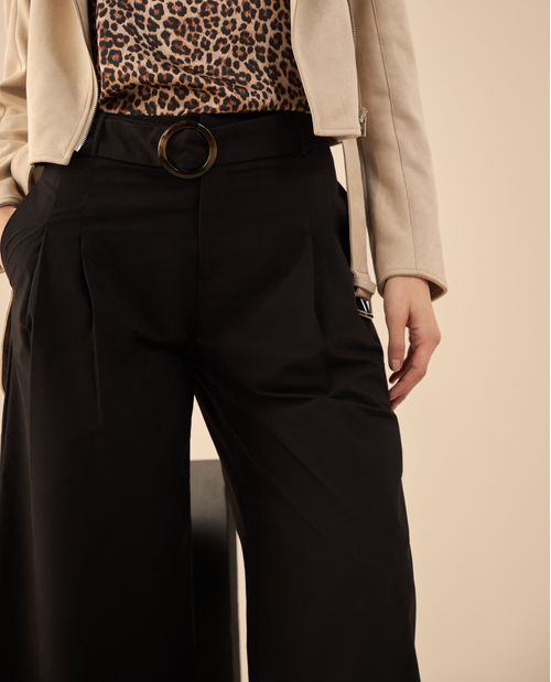 Pantalón de bota recta amplia para mujer