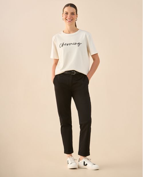 Pantalón con guardapolvo el ruedo para mujer