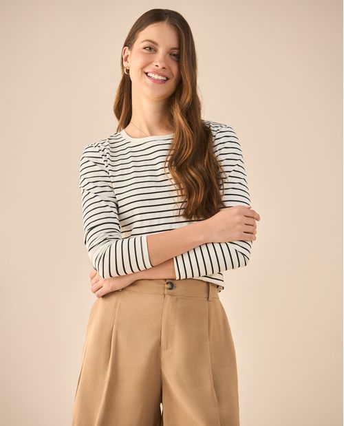 Camiseta a rayas para mujer