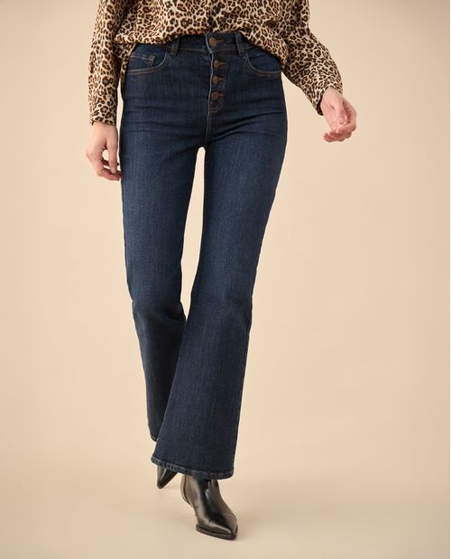 Jean Flare tono oscuro para mujer