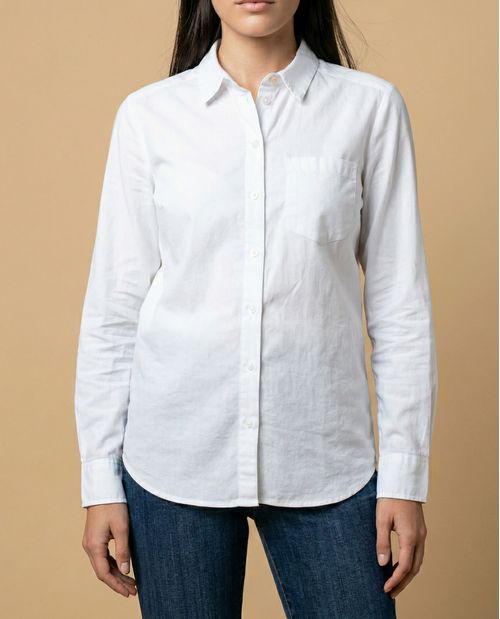 Camisa manga larga con bolsillo frontal